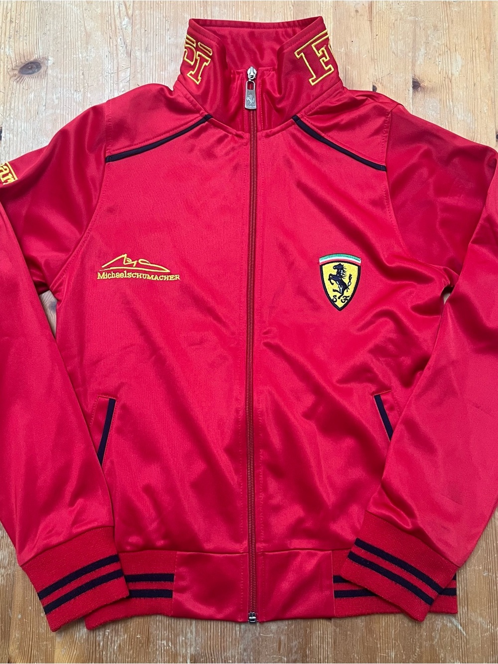 F1 Ferrari Michael Schumacher Kids Racing Zip-Up Jacket